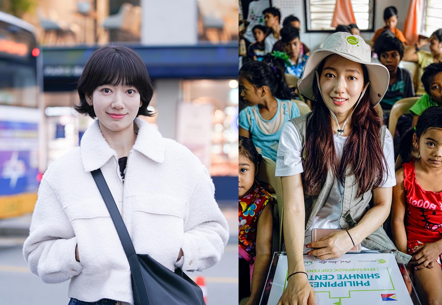 기아대책 박신혜 홍보대사, 한부모가정 위해 1억 원 기탁 ▲배우 박신혜 씨. 오른쪽은 기아대책과 함께 과거 필리핀 마닐라 다목적 교육센터 ‘신혜 센터’를 방문한 모습. ⓒ기아대책