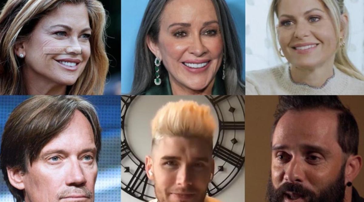 美 건국 250주년 맞아 ‘성경 전체 공개 낭독’ 행사 열린다 ▲(왼쪽부터 순서대로) 캐시 아일랜드, 패트리샤 히튼, 캔디스 뷰어, 케빈 소르보, 콜튼 딕슨, 존 쿠퍼 등이 성경 낭독자로 참석한다. ⓒCBN 뉴스 보도화면 캡처